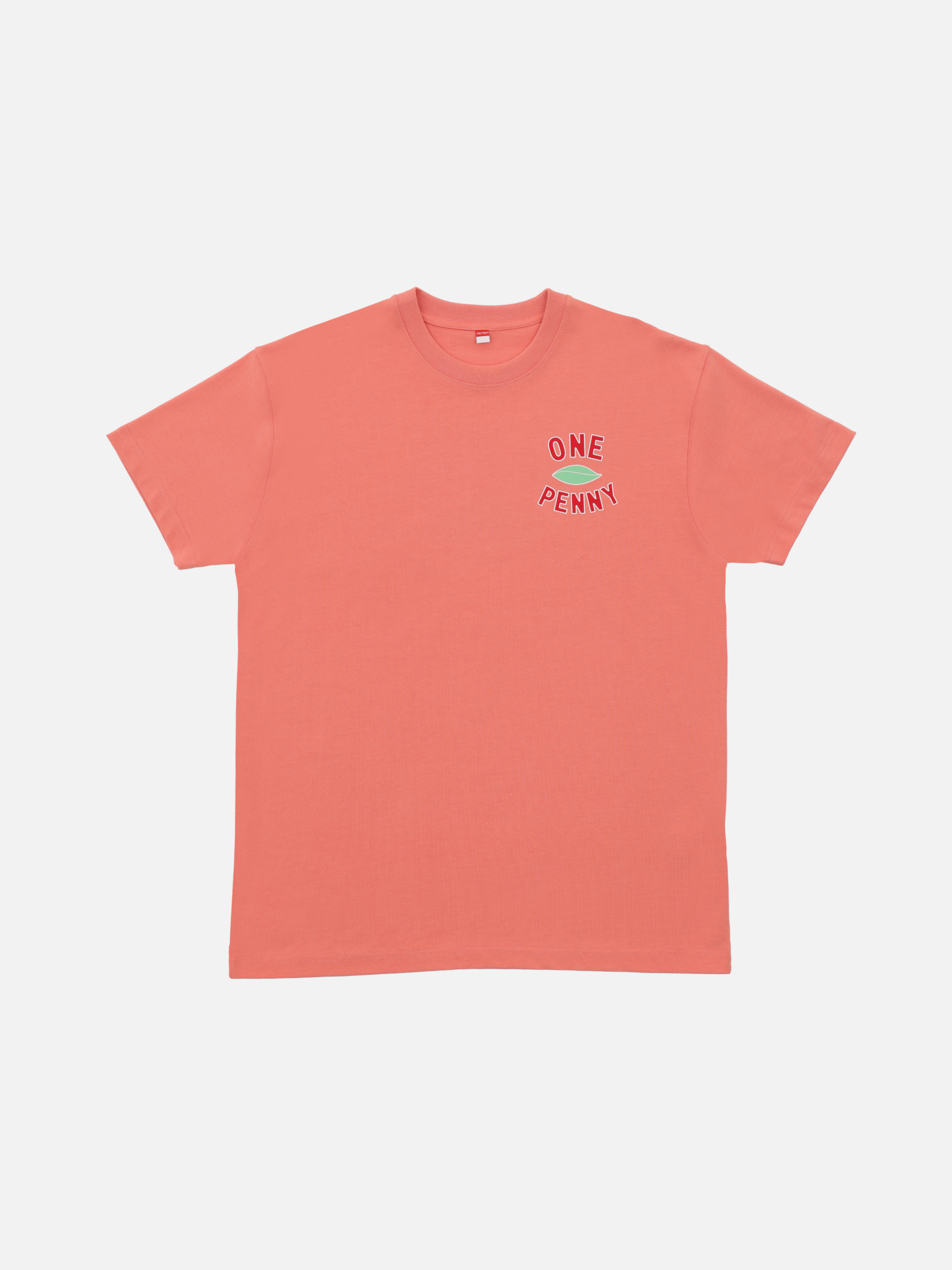 One Leaf Coral Heavy Weight Tee